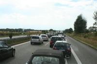 Stau auf der Autobahn