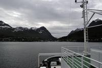 Fjordfähre über den Lyngenfjorden
