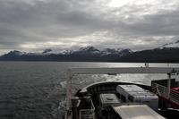 Fjordfähre über den Lyngenfjorden