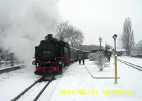 Abfahrt der Schmalspurbahn in Zittau