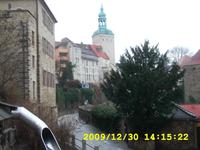 Blick von der Fischerpforte zum Lauenturm in Bautzen