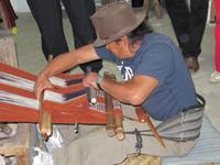 in der Weberei in Otavalo