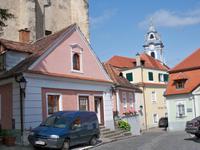 Blick zur Stiftskirche