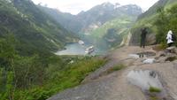 Blick hinunter zum Geiranger