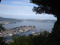 Blick auf Bergen
