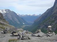 Blick vom Aussichtspunkt am Trollstiggen