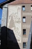 Hausfassade in Ordino