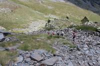 Abstieg ins flache Gelände