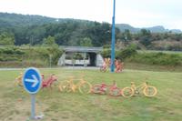 Tour de France auf der Kreisverkehrsinsel