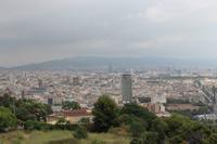 Blick über die Stadt von Barcelona