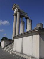 Rekonstruktion des Xantener Hafentempels