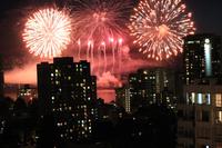 Feuerwerk ueber Vancouver