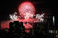 Feuerwerk ueber Vancouver