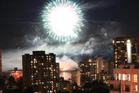 Feuerwerk ueber Vancouver