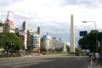 Der berühmte Obelisk in Buenos Aires