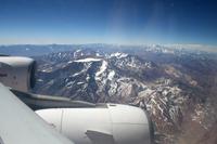 Wir fliegen über die Anden