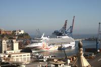 Wir sehen zum ersten Mal unser Schiff 