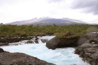 Die Petrohue Stromschnellen am Fuße des Vulkans Osorno