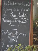 Werbung in Stellenbosch