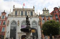 Danzig - Artushof und Neptunbrunnen