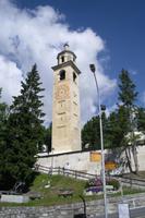 Schiefer Turm in St. Moritz