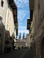 Blick zur Kirche in Berchtesgaden