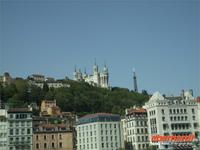 Blick auf den Fourvierehügel in Lyon