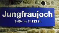 Jungfraujoch 1454m ü.M.