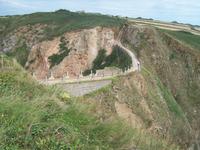 La Coupee-felsiger Übergang zu Little Sark