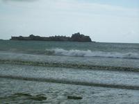 von St. Aubin zurück nach St. Helier Blick zum Elizabeth Castle