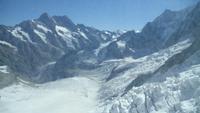 Gletscher vom Galeriefenster aus 