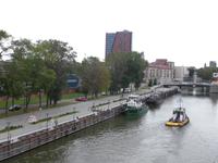 Blick vom Hotel in Klaipeda