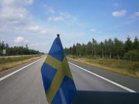 Auf den Straßen in Schweden
