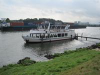 Unser Schiff auf der Maas