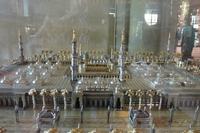 Modell der Grabmoschee in Medina ausgestellt in der Blauen Moschee