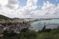 Blick von Fort Luis auf Marigot