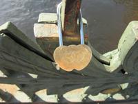 Liebesschlösser an der Fontanka-Brücke