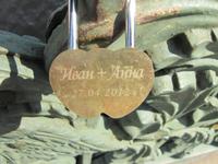 Liebesschlösser an der Fontanka-Brücke