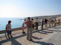 Blick auf den „Felsen der Aphrodite“