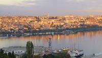 Blick aus dem Hotel Grand Halic in Istanbul - Sonnenaufgang
