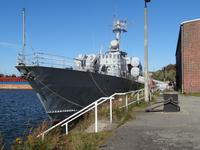 ehemaliges Kriegsschiff im Historisch Technischen Informationszentrum Peenemünde