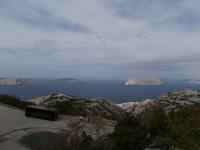 Blick auf Goli Otok und andere Inseln