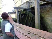 Das Wasserrad der Zschoner Mühle