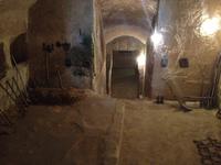 in einer ehemaligen Behausung in Matera