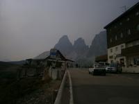 Sellapaß, Blick auf die Langkofelgruppe