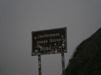 Fahrt von Sterzing nach Meran über den Jaufenpaß, Paßhöhe, 2094 m ü.M.