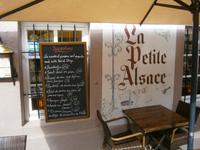 Angebot einer kleinen Gaststätte im Gerberviertel