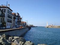 Muendung des Nivelle zwischen St. Jean de Luz und Ciboure