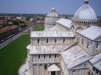 Ausblicke vom Schiefen Turm in Pisa