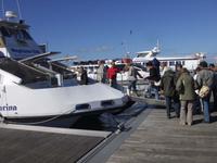 Wir besteigen das Boot in O Grove